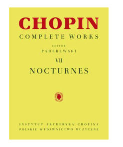 Piano Repertorio Chopin, F. Nocturnos (edic. Paderewski)