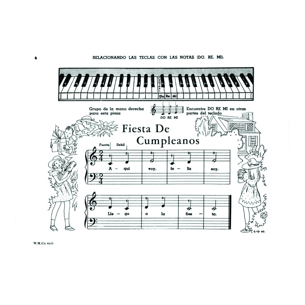 Willis Método Thompson, J. Enseñando a tocar a los deditos, Lecciones (español) - Imagen 2