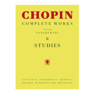 Piano Repertorio Chopin, F. Estudios (edic. Paderewski)