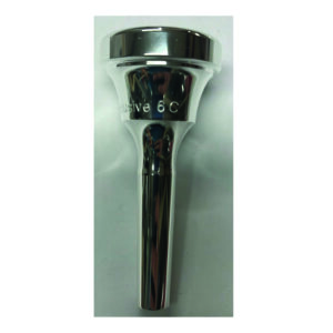 JK Exclusive Boquilla Trombon 6C, plateada, tudel delgado