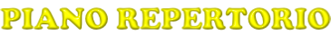 PIANO REPERTORIO
